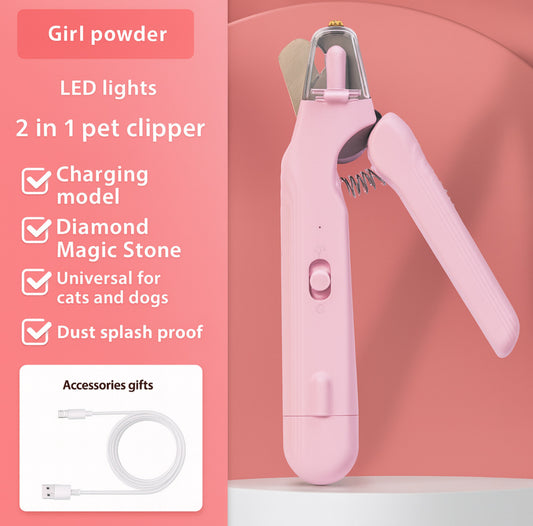 LED pet nail clippers with light for safe, easy trimming. Sharp, comfy, and stress-free.